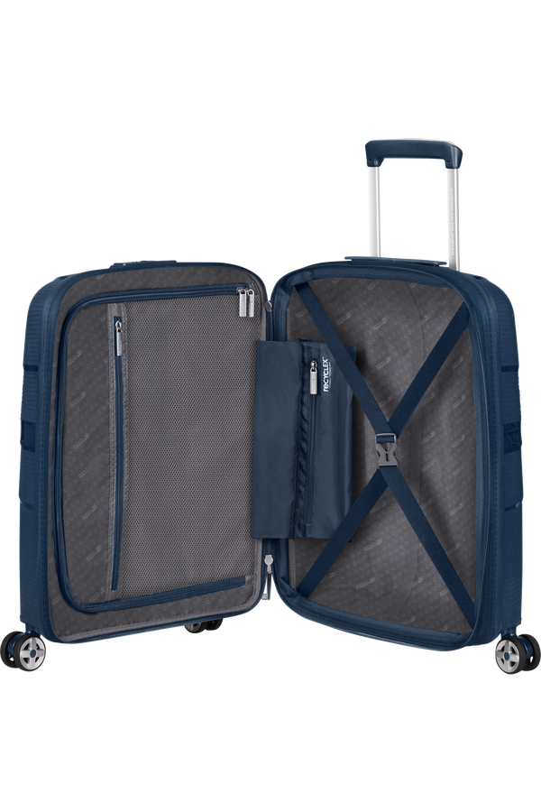 American Tourister Starvibe Spinner Expandable TSA 55cm Tengerészkék