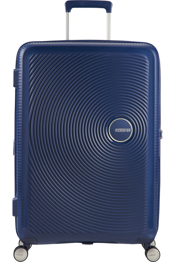 American Tourister Soundbox Spinner poszerzany 67cm Midnight Navy