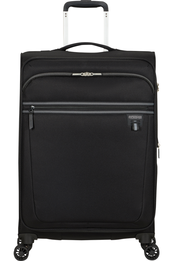 American Tourister Aerospin Spinner Expandable M  Fekete