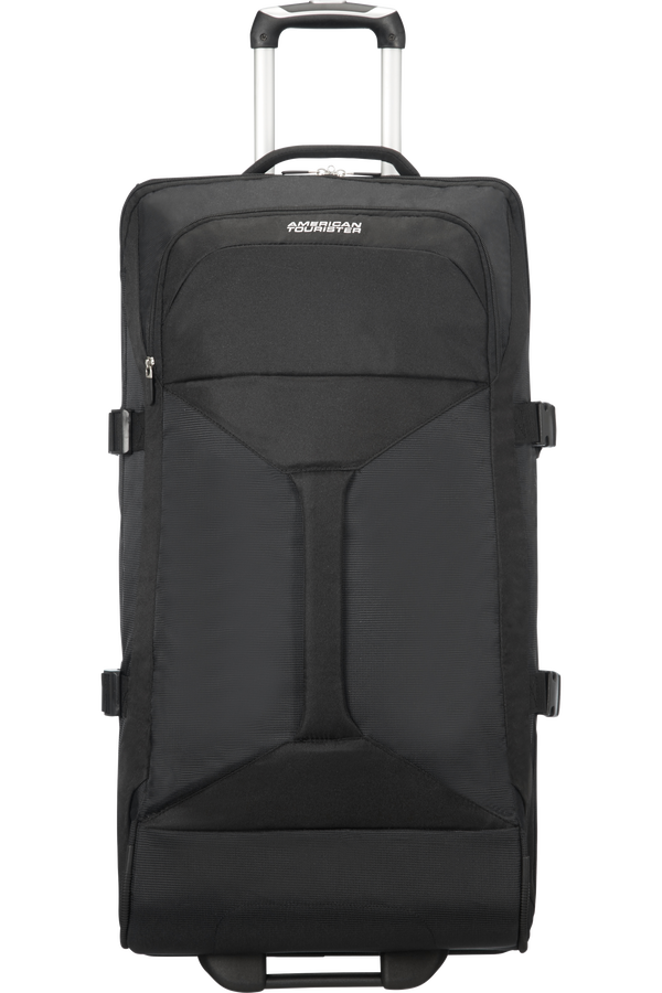 American Tourister Road Quest Duffle with Wheels L Solid Black
