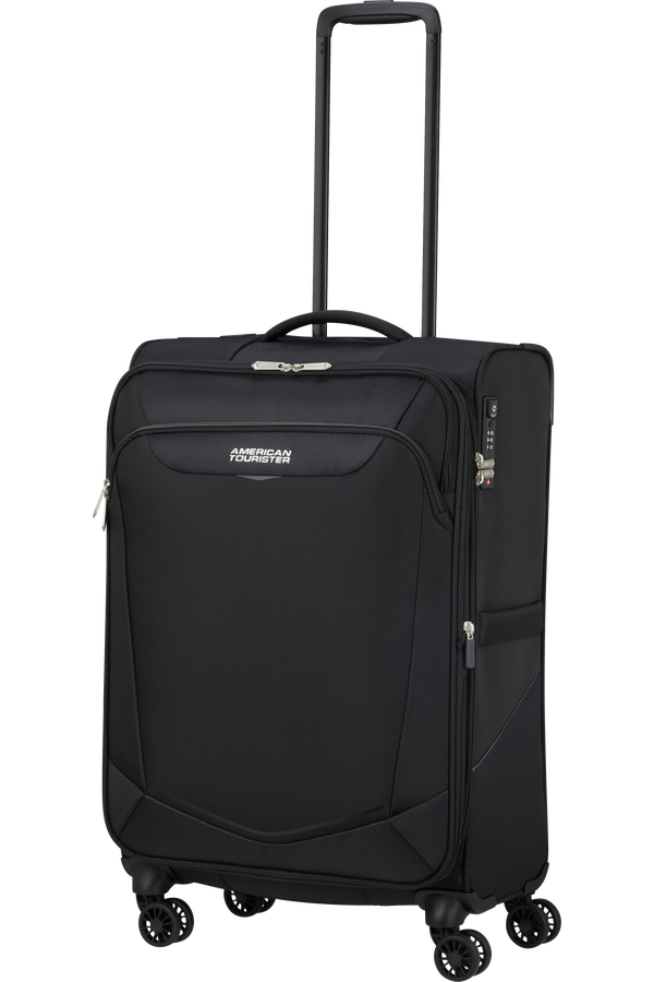 American Tourister SummerRide Spinner M EXP TSA 69cm Fekete American Tourister SummerRide Spinner M EXP TSA 69cm Fekete